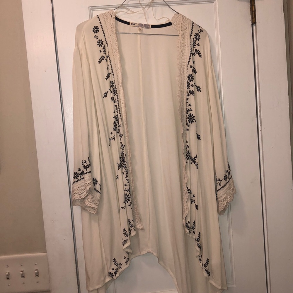 Cream colored cardigan